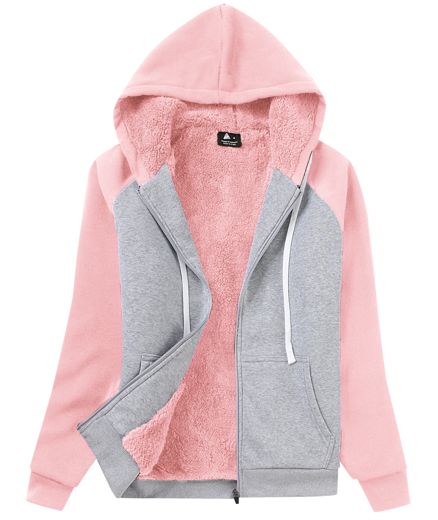 ZITY Women's Winter Sherpa Lined Fleece Hoodie-CFWWT00006