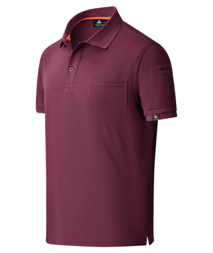 ZITY Men's Polo Shirt Short Sleeve 3 Button Loose Fit Golf Shirt-ZPK007931 | Zitysports