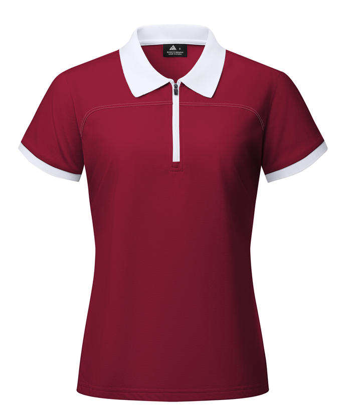 ZITY Women's Dri Fit Quarter Zip Golf Polo Shirt-CUWPO01997