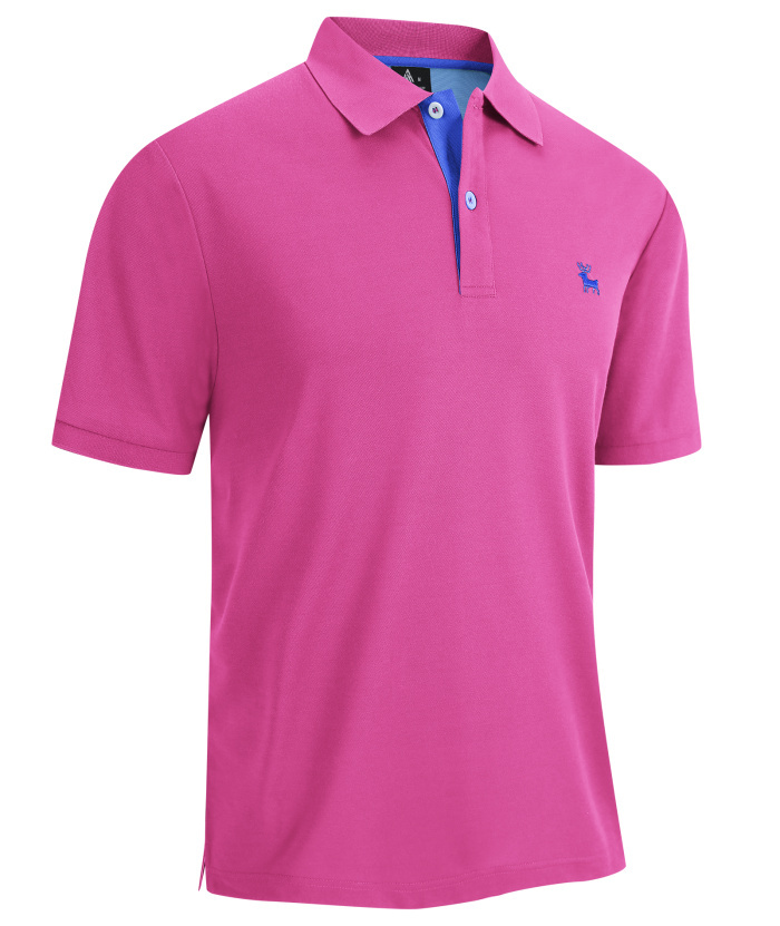 ZITY Men's Short Sleeve Moisture Wicking Athletic Golf Polo Shirt-CUMPO01637|Zitysports