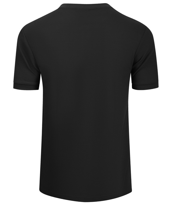 ZITY Men's Slim Fit Button Up Summer T-Shirt-CUMSS01031