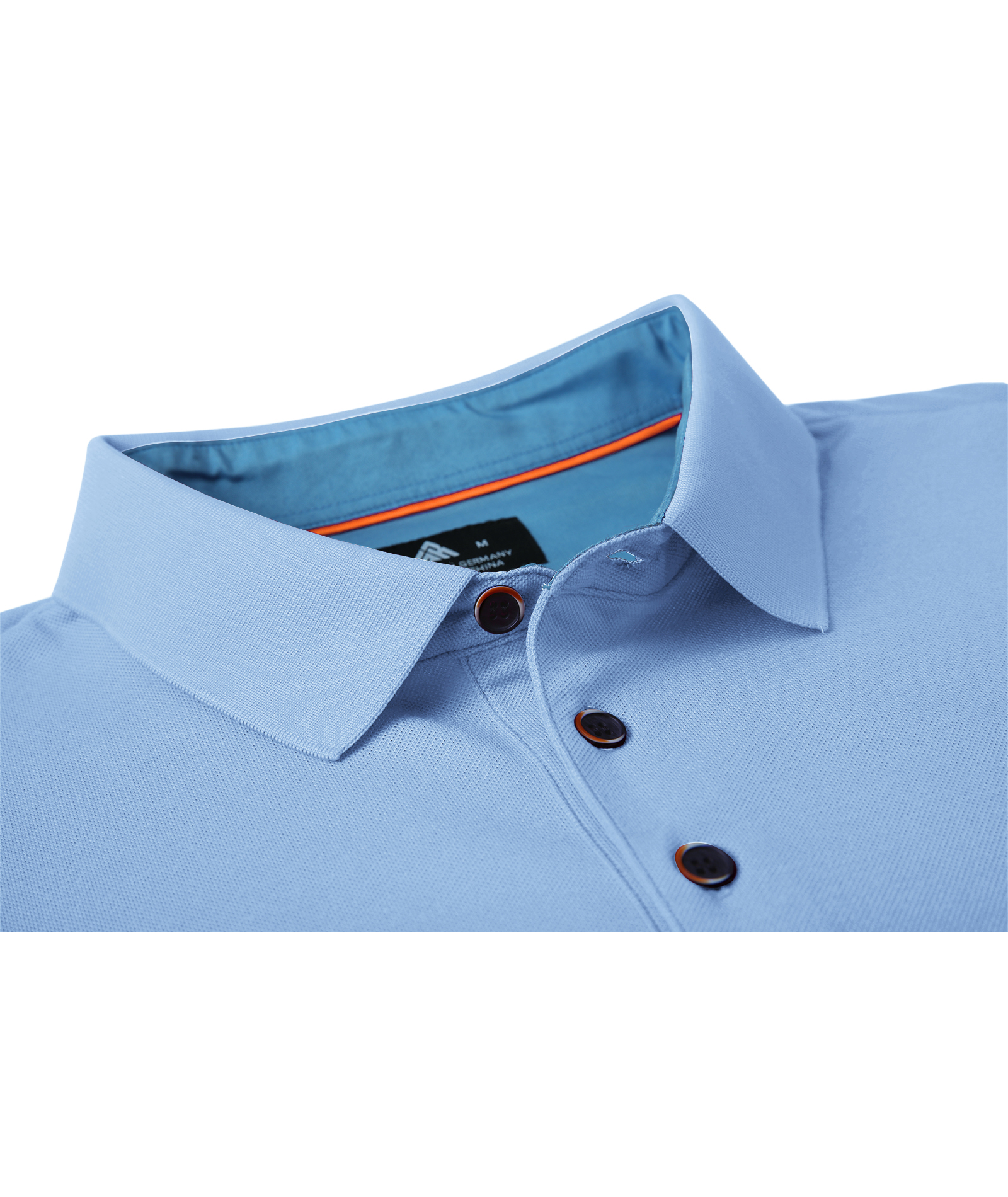 ZITY Men's Button Up Dri Fit Long Sleeve Polo Shirt-CFMPO00095