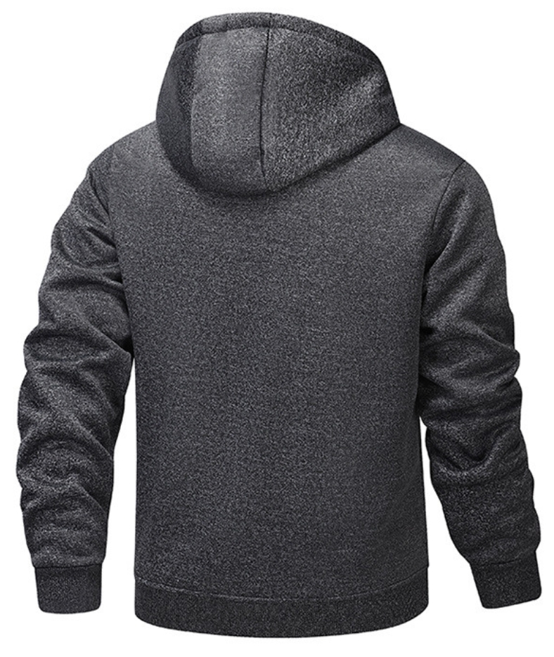 ZITY Men's Fleece Jacket Side Pocket with Zipper Casual Hoodie-DUMFH04877 | Zitysports