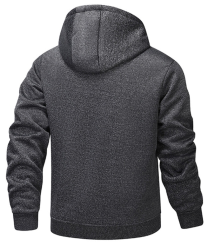 ZITY Men's Fleece Jacket Side Pocket with Zipper Casual Hoodie-DUMFH04877 | Zitysports