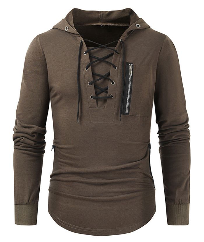 ZITY Men's Light Weight Long Sleeve Tactical Outdoor Pullover Hoodie-DUMFH05067|Zitysports
