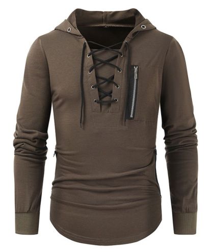 ZITY Men's Light Weight Long Sleeve Tactical Outdoor Pullover Hoodie-DUMFH05067|Zitysports