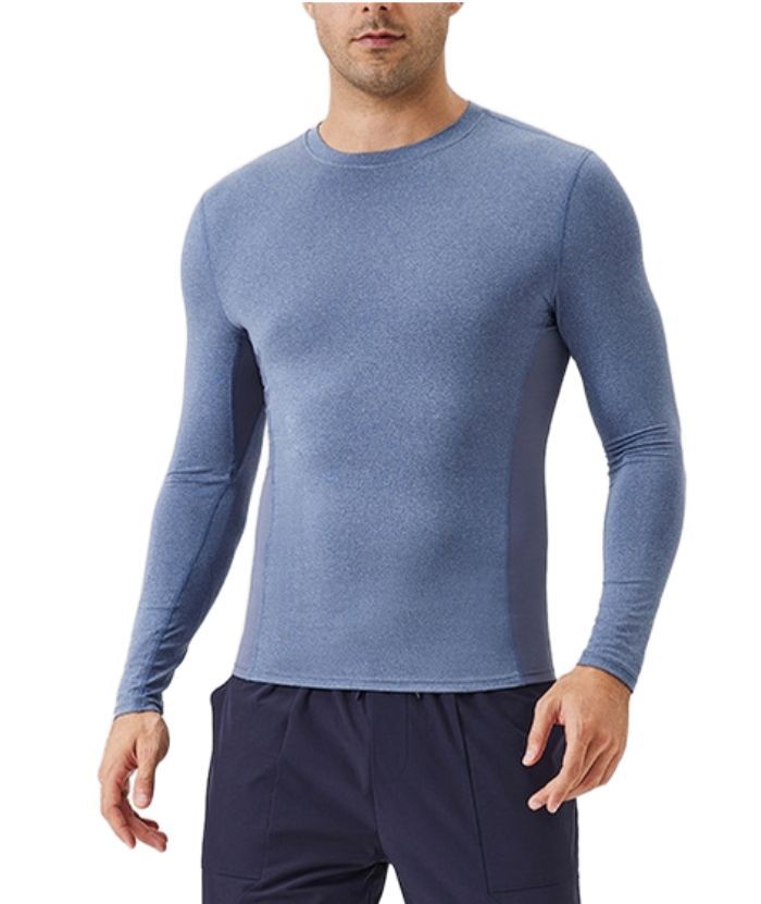 ZITY Men's Long Sleeve Compression Dri Fit T-Shirt-DUMLS05953