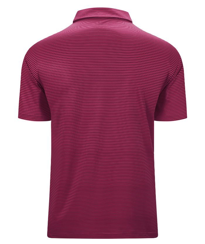 ZITY Men's Button Up Stripe Polo Shirt-CFMPO00062