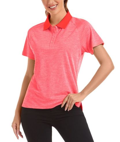 ZITY Women's Casual Slim Fit Sports Polo Shirt-CUWPO01363