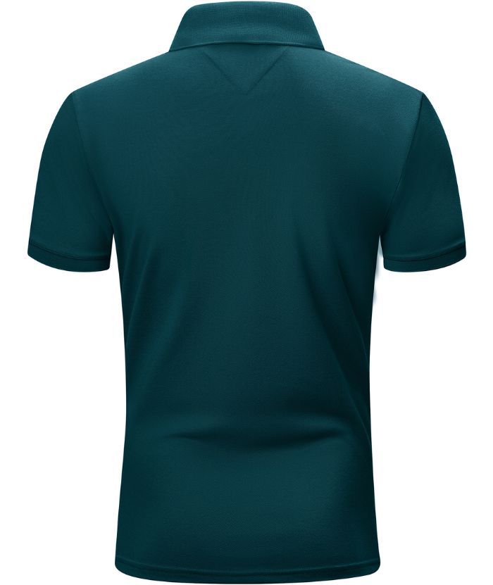 ZITY Men's Button Up Dri Fit Polo Shirt-CEMPO01623