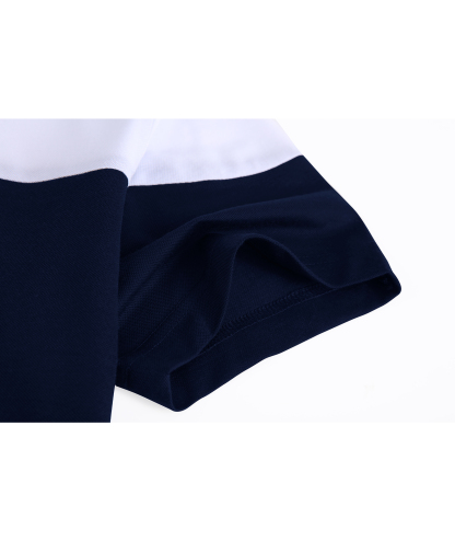 ZITY Men's Button Up Color Block Slim Fit Polo Shirt-CFMPO00104