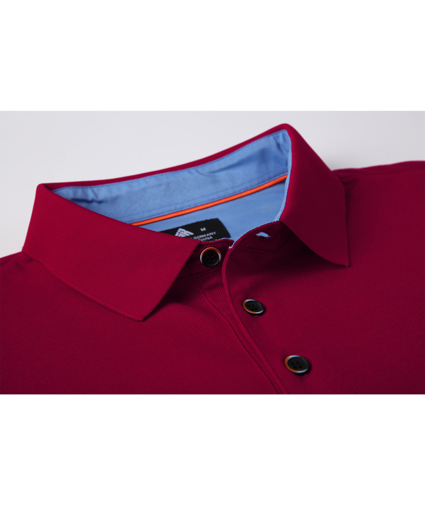 ZITY Men's Button Up Dri Fit Long Sleeve Polo Shirt-CFMPO00095