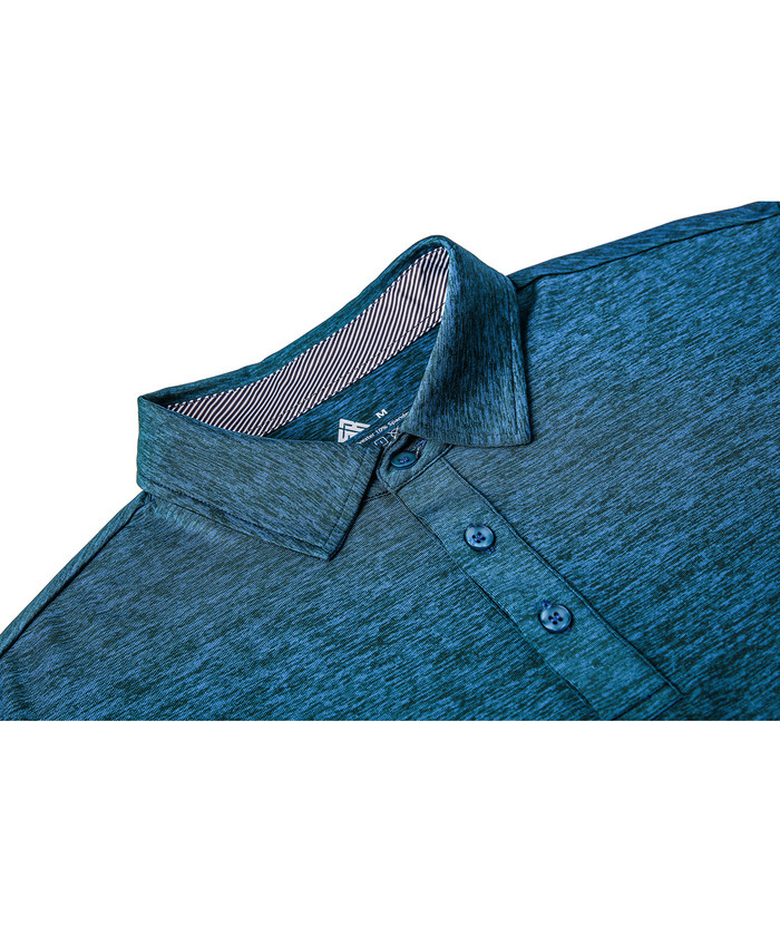 ZITY Men's 3 Button Quick Dry Long Sleeve Performance Polo Shirt-ZPK007158 | Zitysports