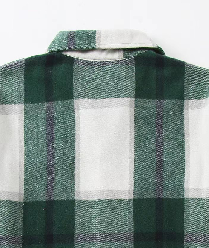 ZITY Men's Button-Up Slim Fit Plaid Flannel Shirt-DUMLT05330|Zitysports