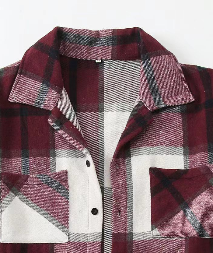 ZITY Men's Button-Up Slim Fit Plaid Flannel Shirt-DUMLT05330|Zitysports