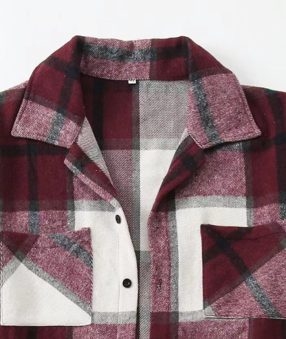 ZITY Men's Button-Up Slim Fit Plaid Flannel Shirt-DUMLT05330|Zitysports