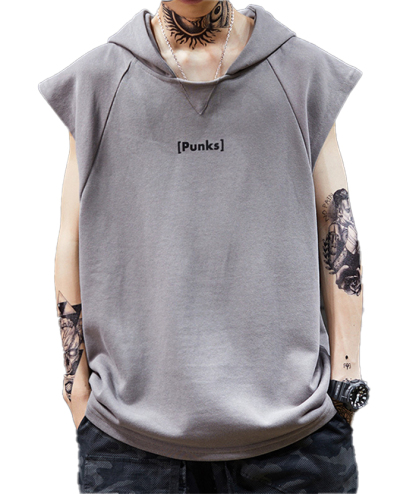 ZITY Men's Oversize Sports Sleeveless Hoodie-DUMHD05407|Zitysports