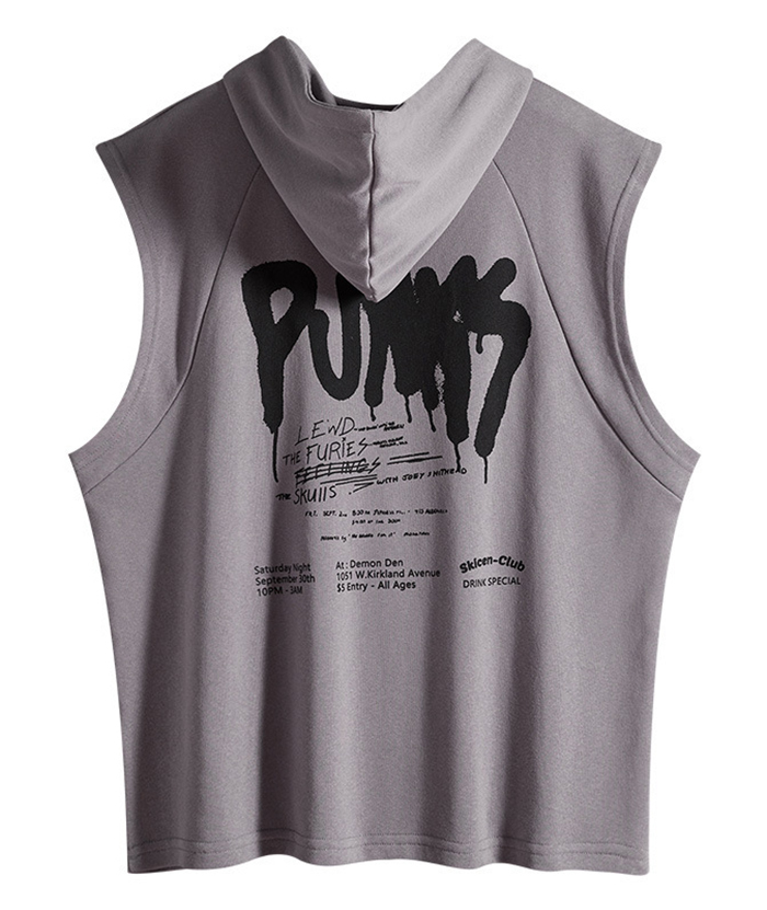 ZITY Men's Oversize Sports Sleeveless Hoodie-DUMHD05407|Zitysports