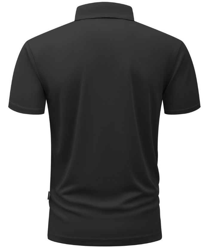 ZITY Men's Button Up Slim Fit Polo Shirt-CUMPO05188