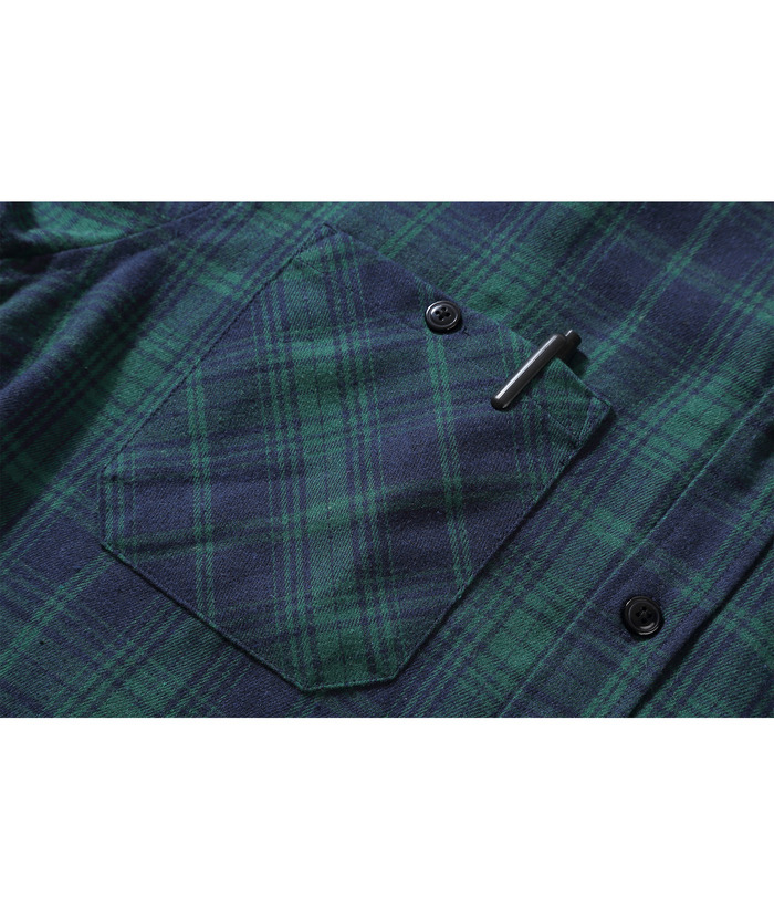 ZITY Men's Plaid Hooded Long Sleeve Button Down Flannel Shirt-ZPK000014 | Zitysports