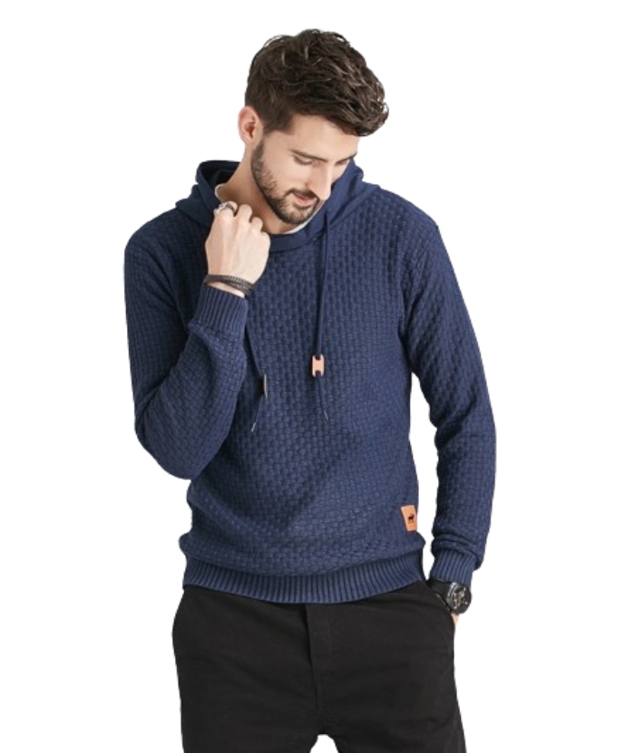 Men's Hooded Long Sleeved Pullover Fit Hoodie-DUMFH04888 | Zitysports