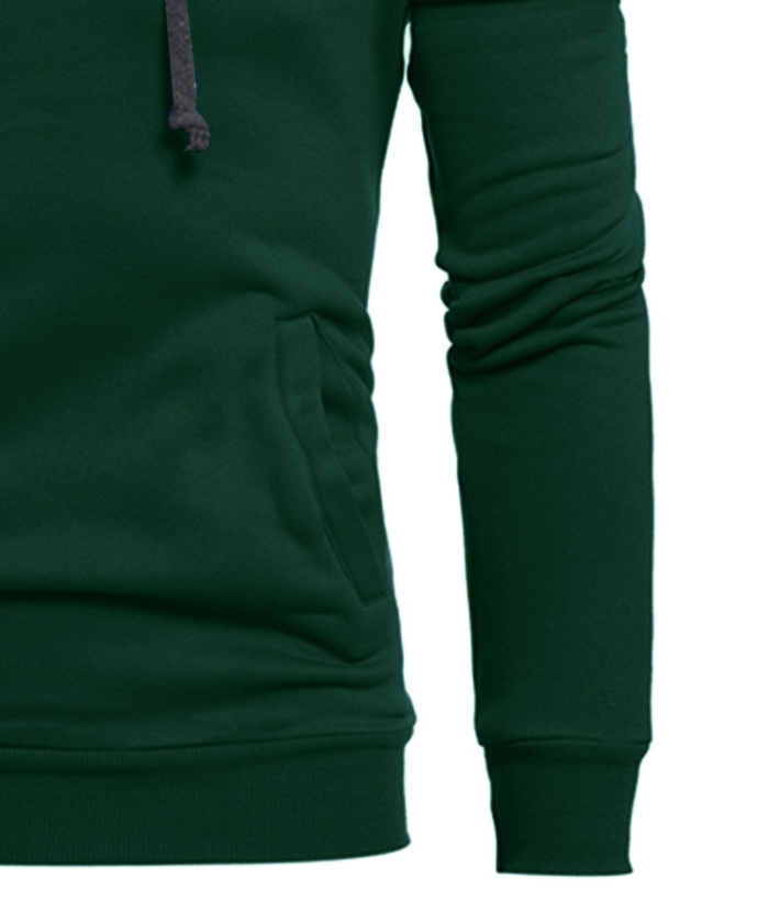 ZITY Men's Long Sleeve Patchwork Color Block Athletic Hoodie-DUMFH04916|Zitysports