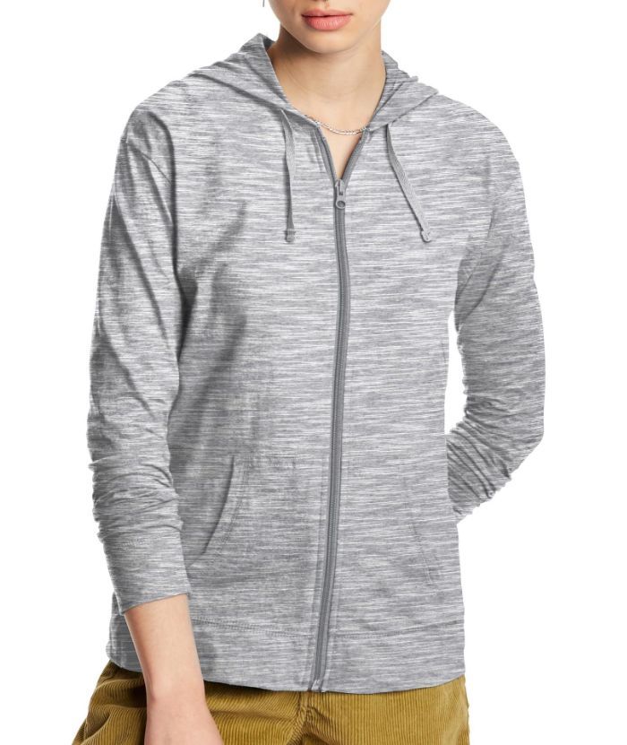 ZITY Women's Light Weight Long Sleeve Full Zipper Casual Hoodie-DUWHD04912|Zitysports