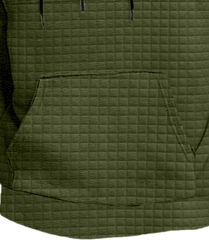 ZITY Men's Trendy Fashion Waffle Knit Sweatshirt Hoodie-DUMFH04886|Zitysports