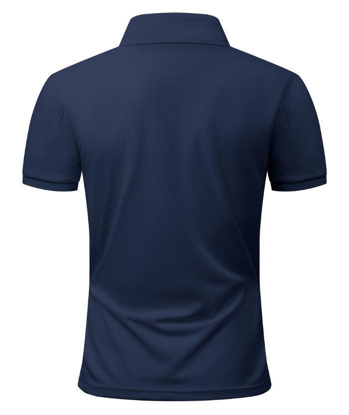 ZITY Men's 3 Button Up Slim Fit Polo Shirt-CUMPO03041
