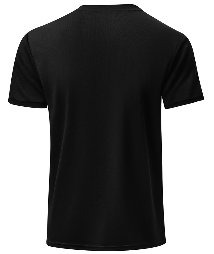 ZITY Men's Dri Fit Button Up Summer T-Shirt-CUMSS01366