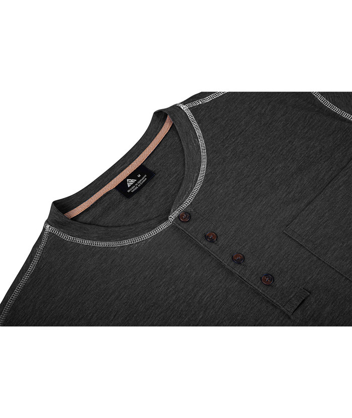 ZITY Men's Slim Fit Button Up Chest Pocket T-Shirt-CUMSS01983