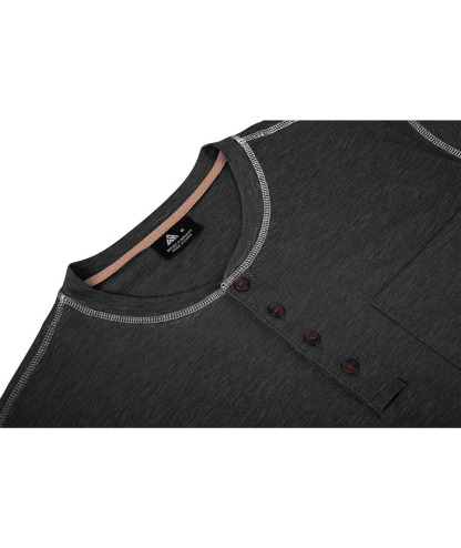 ZITY Men's Slim Fit Button Up Chest Pocket T-Shirt-CUMSS01983