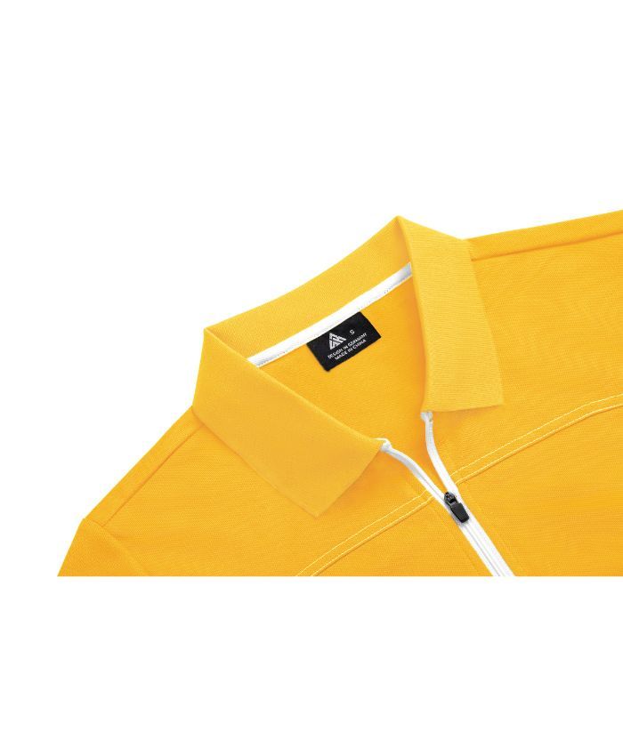 ZITY Women's Quarter Zip Slim Fit Solid Color Polo Shirt-CUWPO01996