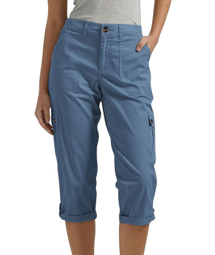 ZITY Women's Solid Color Multi Pocket Three Quarter Pant-DUWCS06170