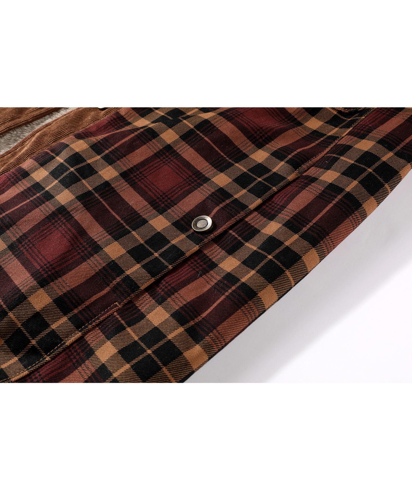 ZITY Men's Long Sleeve Full Zipper Casual Plaid Jacket-AUMPJ00583