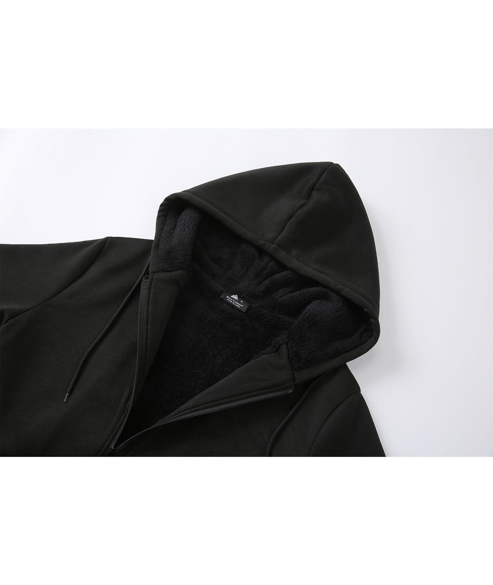 ZITY Women's Long Sleeve Solid Color Fleece Hoodie-CUWFH01440