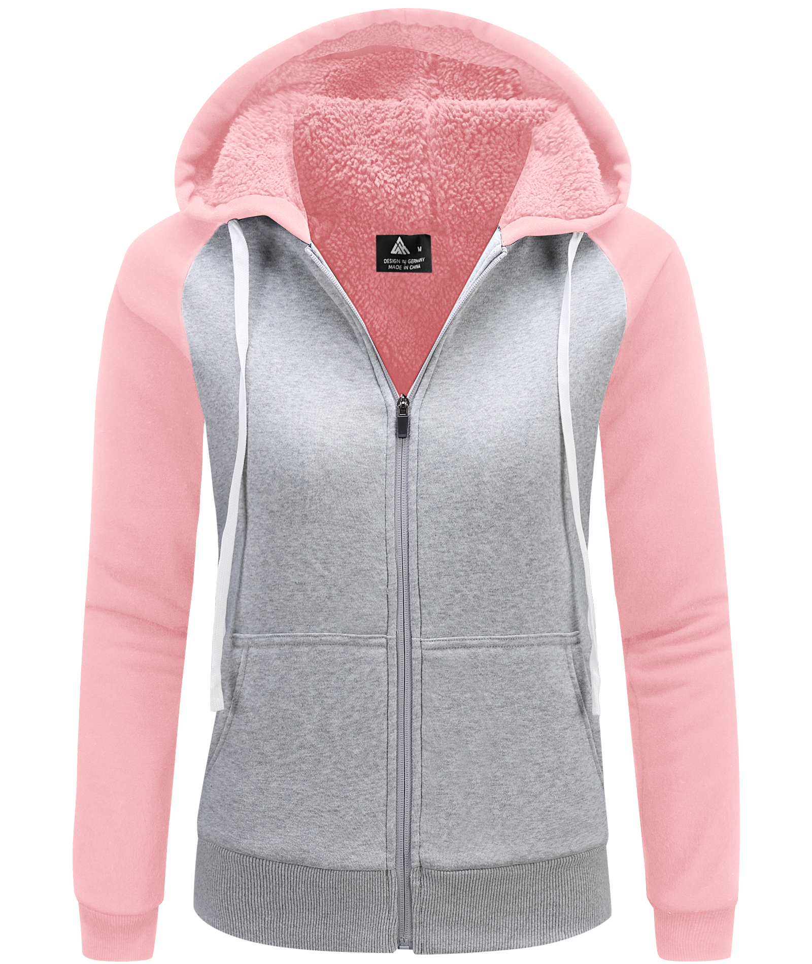 ZITY Women's Winter Sherpa Lined Fleece Hoodie-CFWWT00006