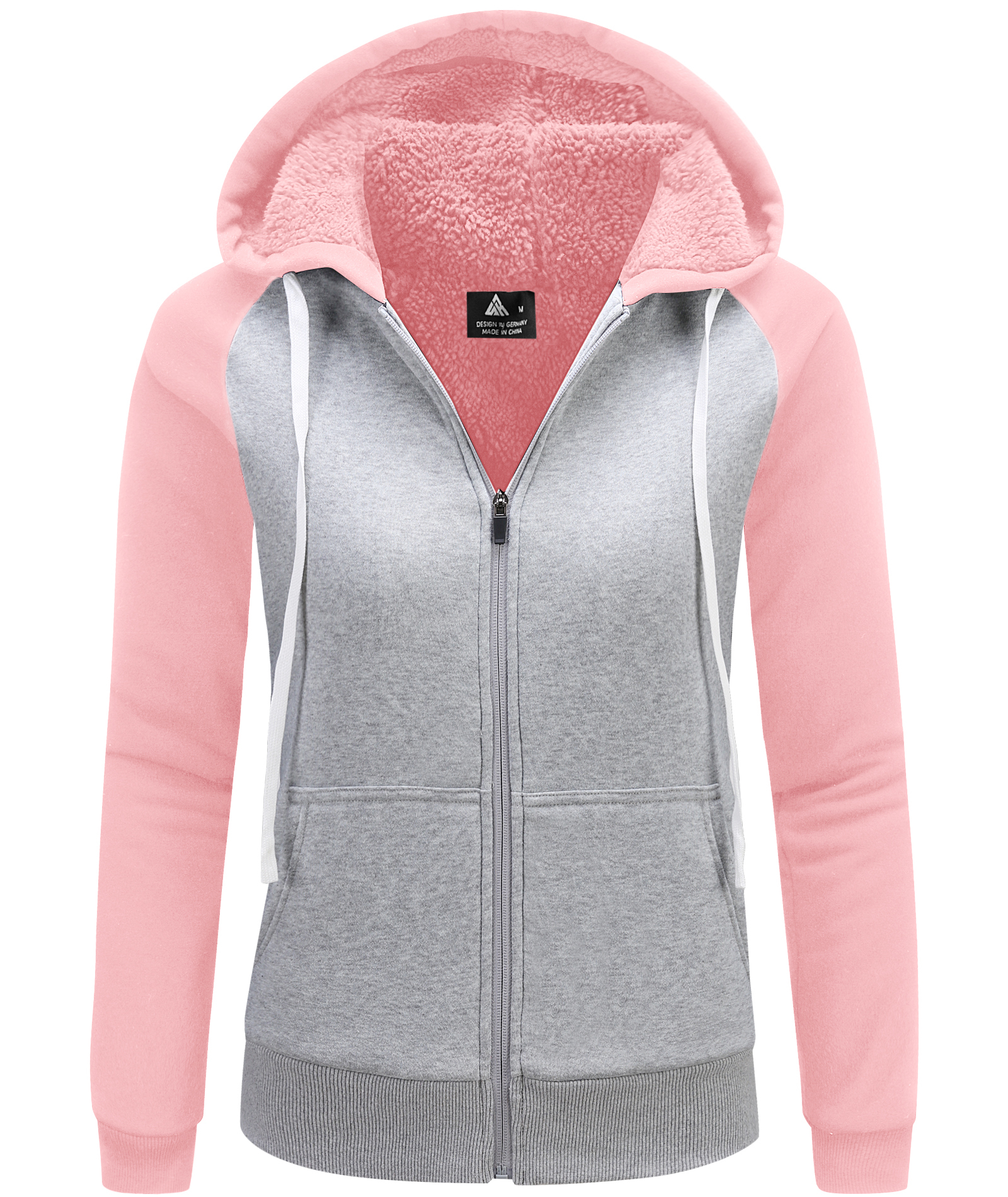 ZITY Women's Winter Sherpa Lined Fleece Hoodie-CFWWT00006