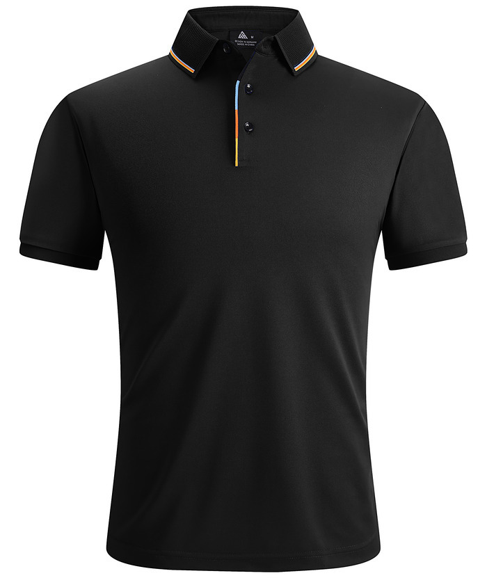 Men's Solid Color Slim Fit Performance Polo Shirt-ZPK007837
