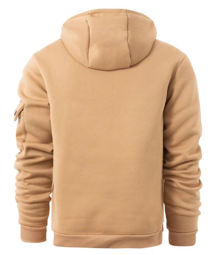 ZITY Men's Long Sleeve Breathable Casual Hoodie with Kangaroo Pocket-DUMFH04948|Zitysports