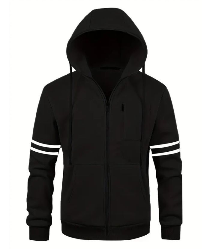 ZITY Men's Soft Fleece Fashion Zip Up Sweater Hoodie-DUMFH04956|Zitysports