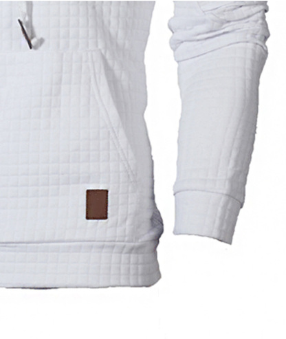 ZITY Men's Fashion Solid Color Casual Slim Fit with Kangaroo Pocket Hoodie-DUMFH05019|Zitysports