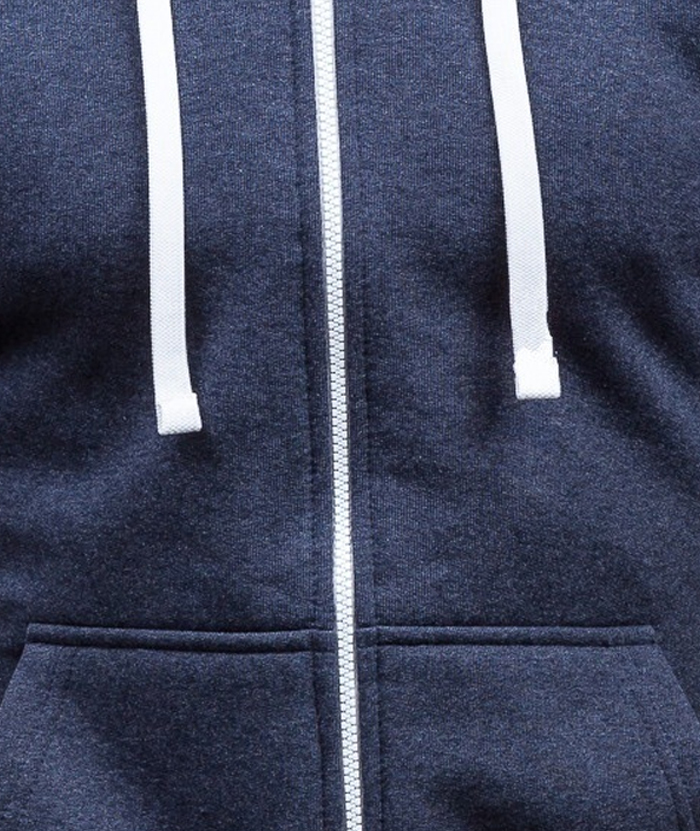 ZITY Men's Long Sleeve Full Zipper Casual Hoodie with Kangaroo Pockets-DUMHD05003|Zitysports