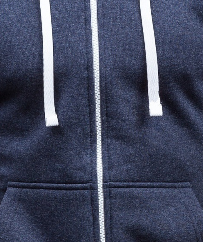 ZITY Men's Long Sleeve Full Zipper Casual Hoodie with Kangaroo Pockets-DUMHD05003|Zitysports