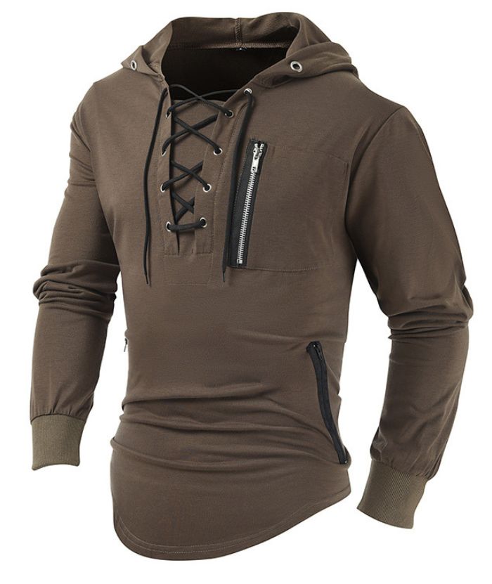 ZITY Men's Light Weight Long Sleeve Tactical Outdoor Pullover Hoodie-DUMFH05067|Zitysports