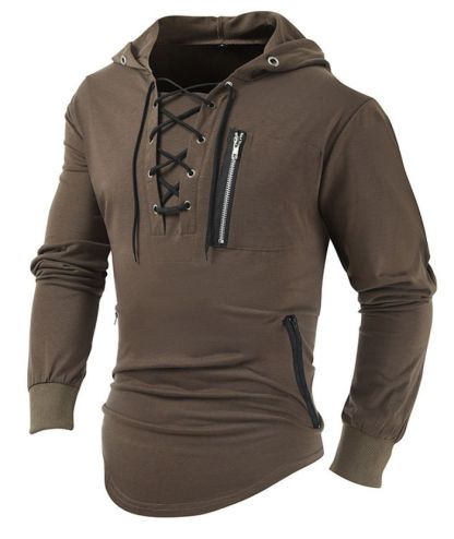ZITY Men's Light Weight Long Sleeve Tactical Outdoor Pullover Hoodie-DUMFH05067|Zitysports