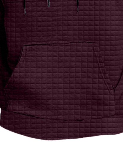 ZITY Men's Trendy Fashion Waffle Knit Sweatshirt Hoodie-DUMFH04886|Zitysports