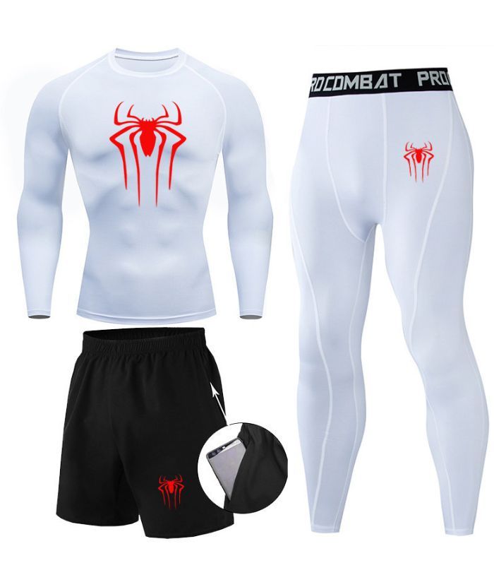 ZITY Men's Dri Fit Three Piece Compression Suit-DUMTR05987