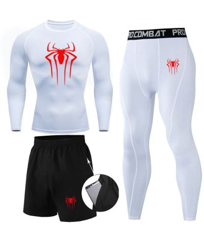 ZITY Men's Dri Fit Three Piece Compression Suit-DUMTR05987