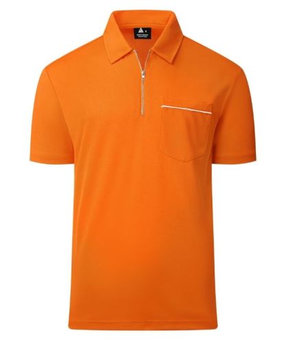 ZITY Men's Quarter Zip Slim Fit Polo Shirt-ZPK008403
